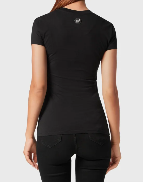 T-shirt Round Neck Sexy Pure Fit Flowers