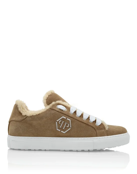 Shearling Lo-Top Sneakers