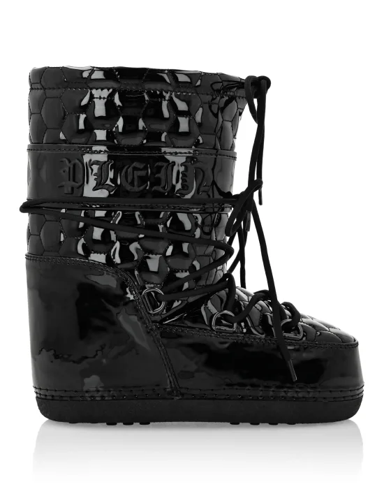 Eco Leather Snow Boots Gothic Plein