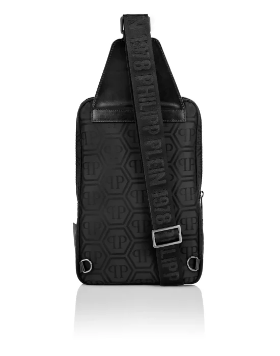 Nylon Jacquard Cross Body Monogram
