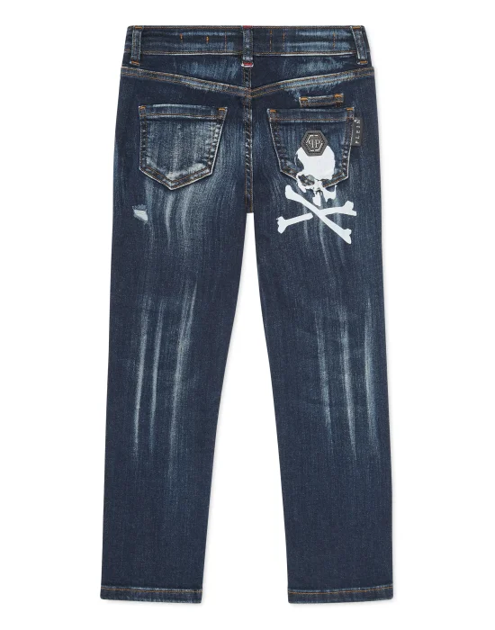 Super Straight Cut Trousers Skull&Bones