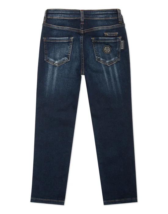 Denim Basic  Super Straight Cut Trousers