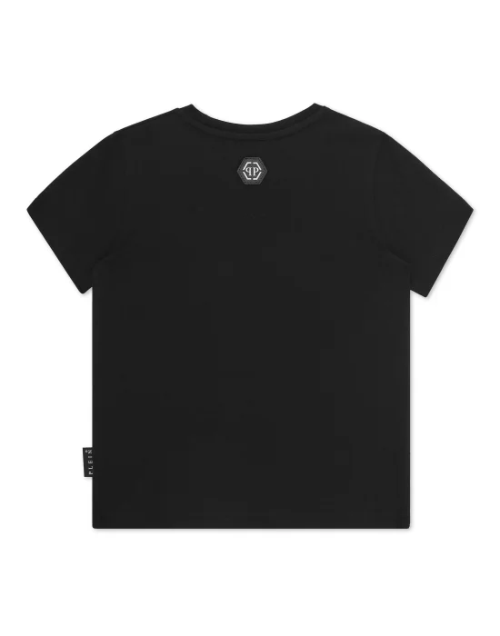 T-shirt Round Neck SS Strass Teddy Bear
