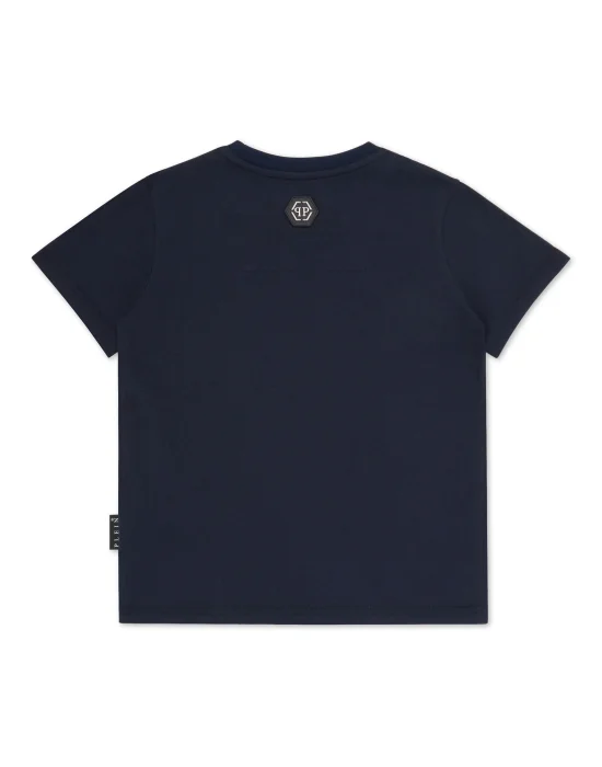 T-shirt Round Neck SS Skull strass
