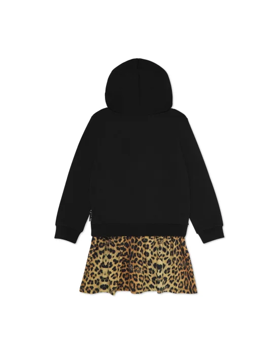 Hooded Dress Leopard
