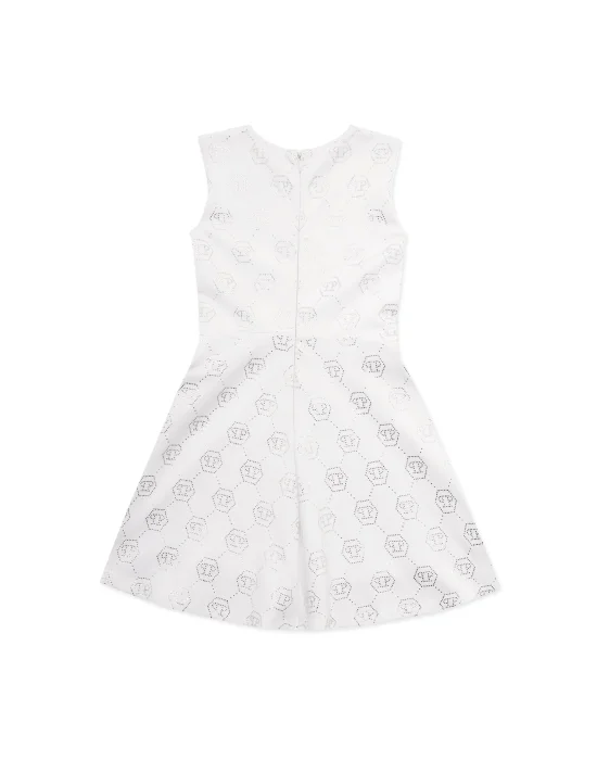 Duchesse Doll Midi Dress Strass Monogram