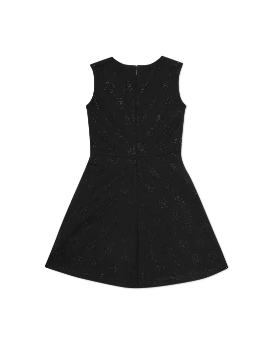 Duchesse Doll Midi Dress Strass Monogram