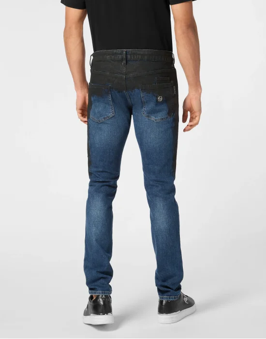 Denim Super Straight Cut Trousers