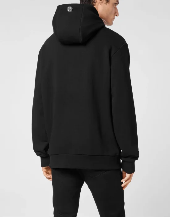 Hoodie Sweatshirt Skull strass
