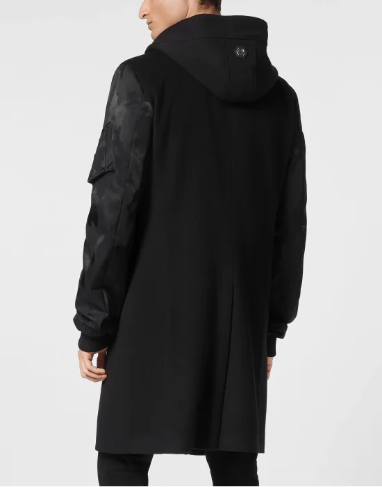 Wool Gianni Coat Camouflage