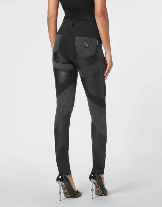 Denim Trousers Multicutting High Waist Jegging Fit