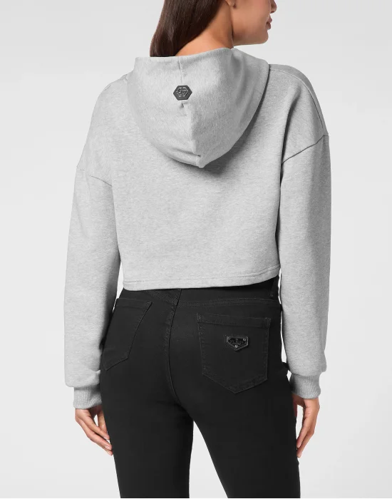 Cropped Hoodie Sweatshirt