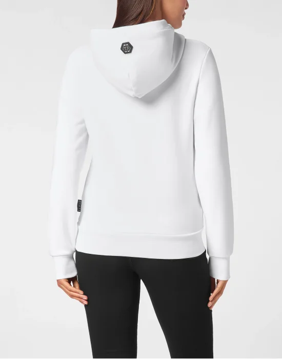 Oversize Hoodie Sweatshirt Strass Teddy Bear