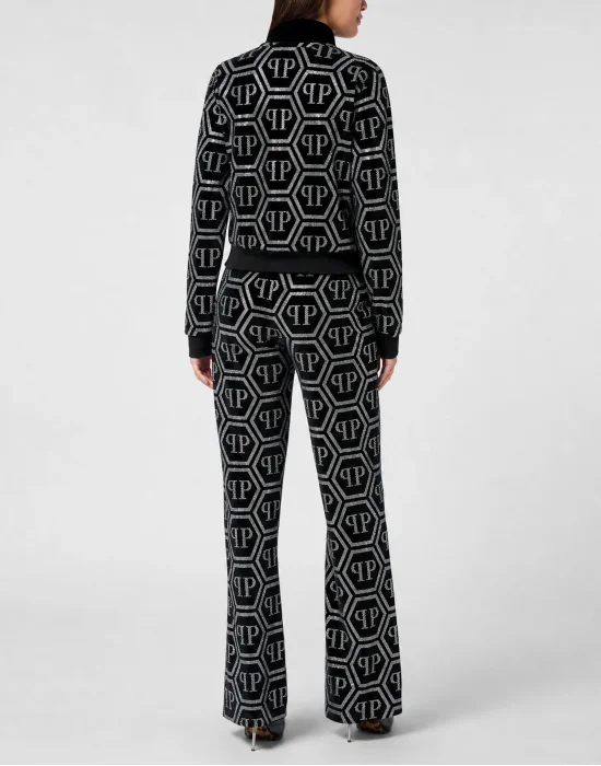 Jogging Set Top/Trousers Strass Monogram