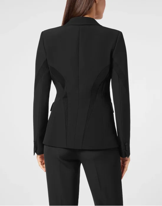 Cady Multicutting Fitted Blazer