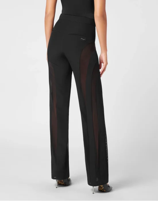 Cady Multicutting Straight Fit Trousers