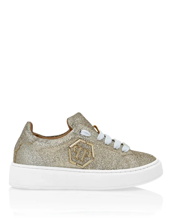 Glitter Lo-Top Sneakers Hexagon