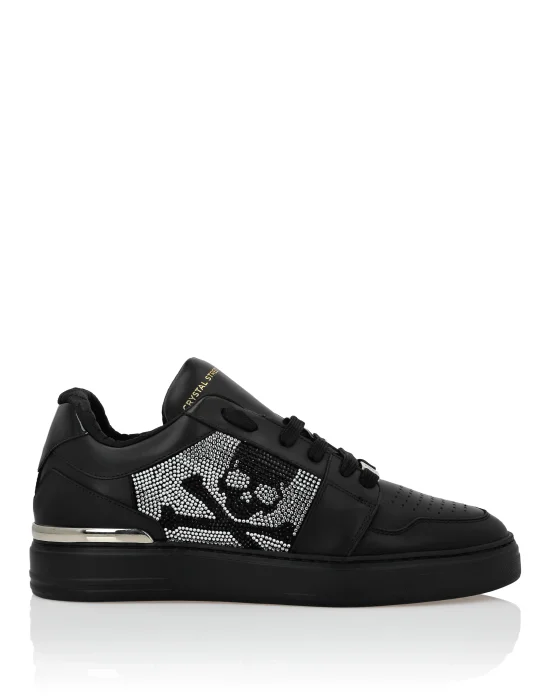 Lo-Top Crystal Leather Sneakers Skull&Bones