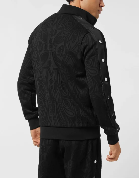 Jacquard Tracksuit Jacket Chrome Crest