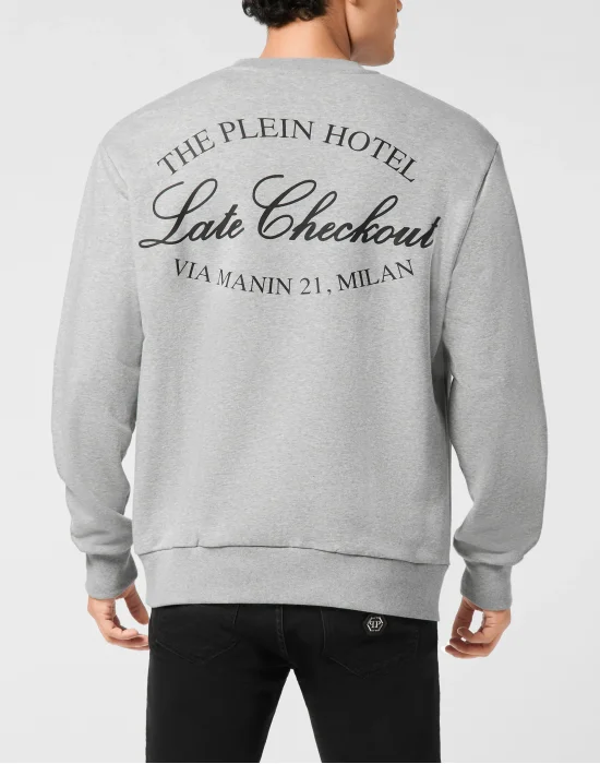 Fleece Round Neck Sweatshirt Plein Hotel
