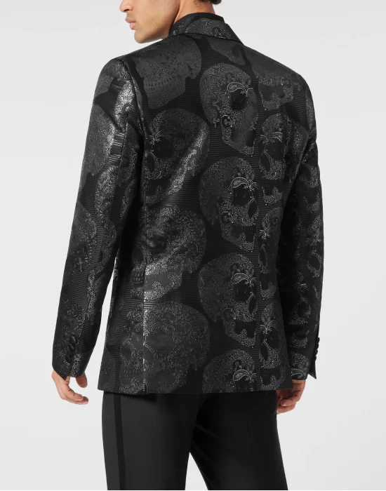 Jacquard Lord Fit Blazer All Over Skull