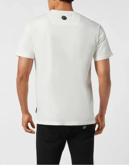 Embroidered Round Neck T-Shirt Stones