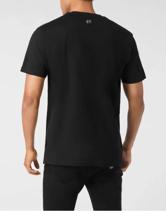 Embroidered Round Neck T-Shirt Stones