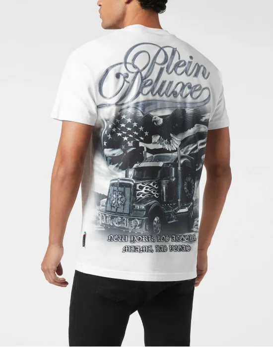 Round Neck T-Shirt Truck Gothic Plein