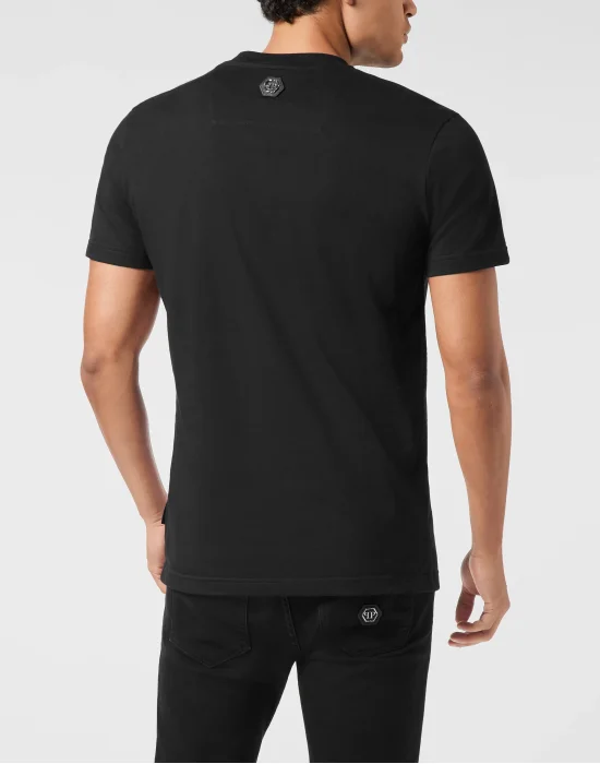 Round Neck T-Shirt Beer Skull