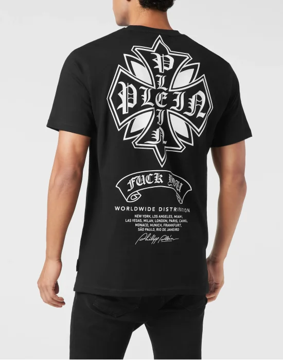 Round Neck T-Shirt Puffy Chrome Crest