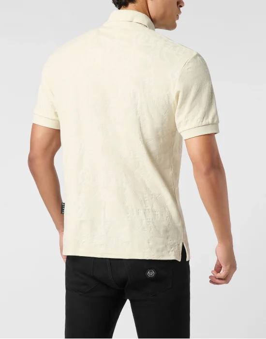 Polo T-Shirt Jacquard Crest