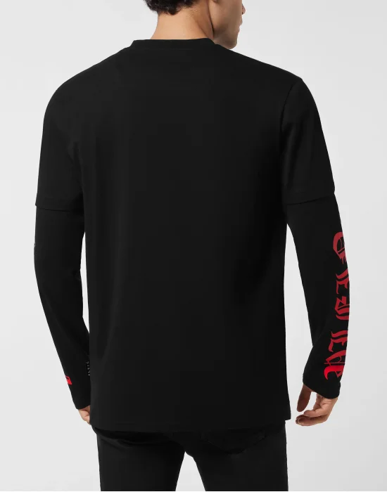 Double Sleeve T-Shirt Banner Embroidery