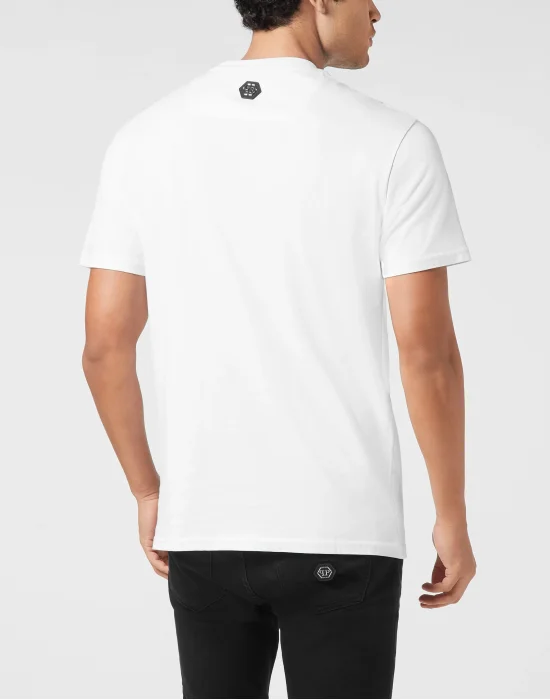 Round Neck T-Shirt College Raccoon Stones