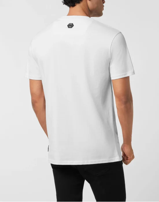 Round Neck T-Shirt Gothic Plein Stones