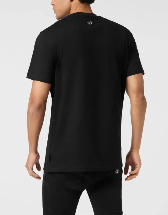 Round Neck T-Shirt Gothic Plein Stones
