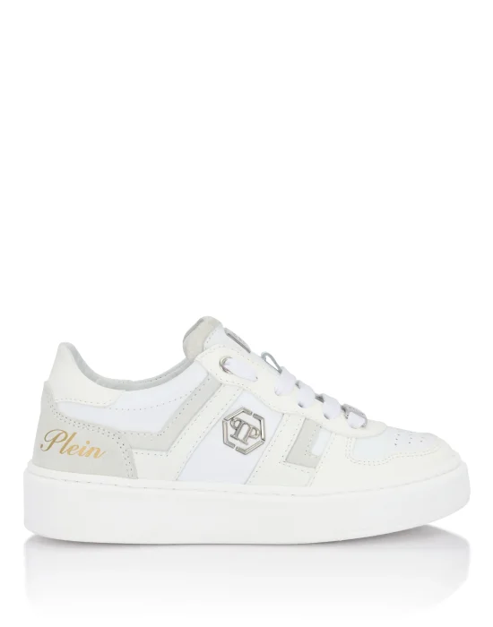 Mix Materials Low-Top Sneakers