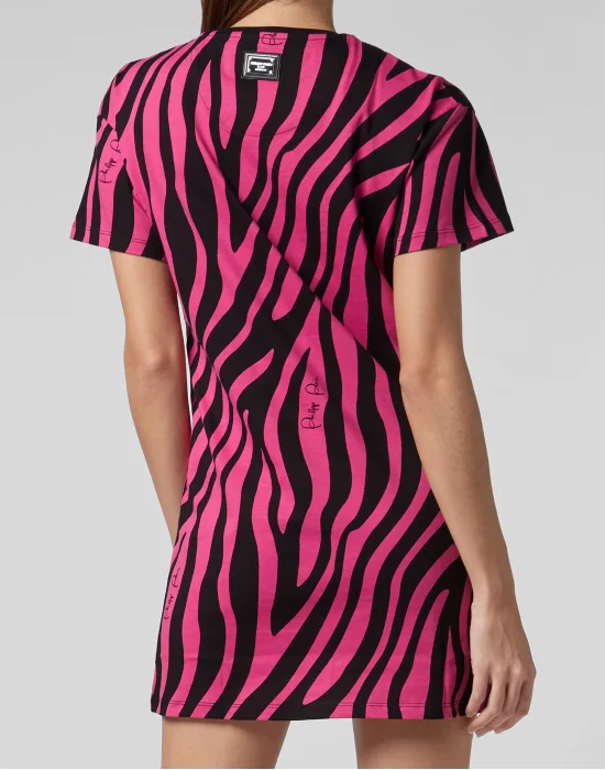 T-Shirt Short Dresses Zebra