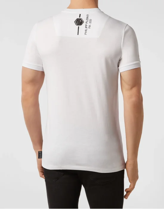 T-shirt Platinum Cut Round Neck Skull
