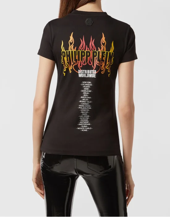 T-shirt Round Neck SS Destroyed
