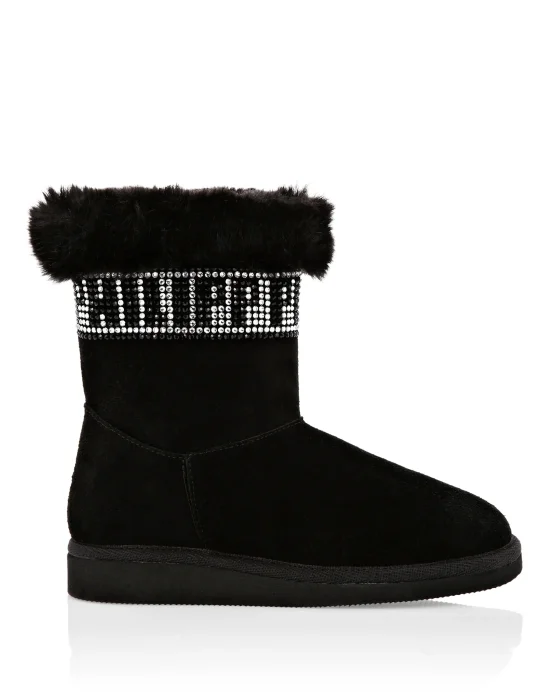 Boots Low Flat Logos