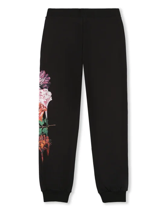 Jogging Trousers Crystal Flowers