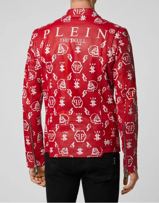 Leather Biker Monogram