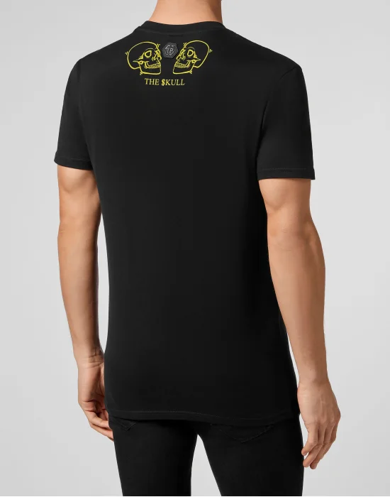 T-shirt Round Neck SS Crystal outline Skull
