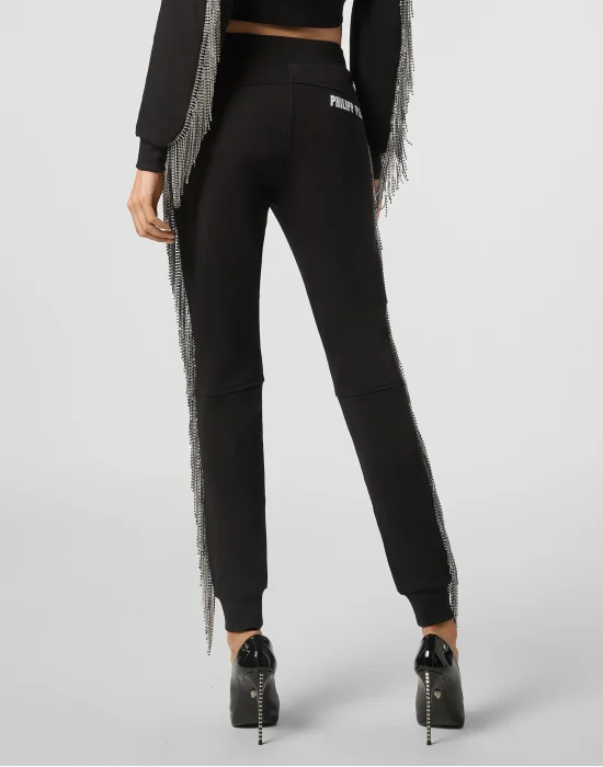 Jogging Trousers Silver Fringe