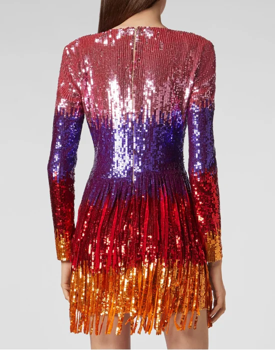 Rea Short Dress Fringe