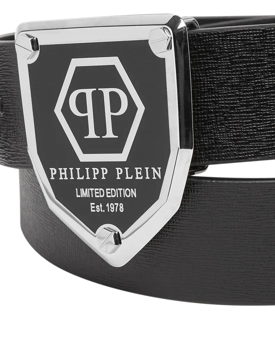 Leather Belt Hexagon
