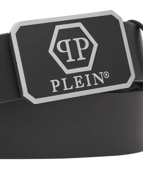 Leather Belt Hexagon