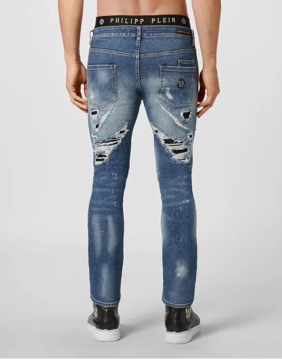 Denim Super Straight Cut Destroyed