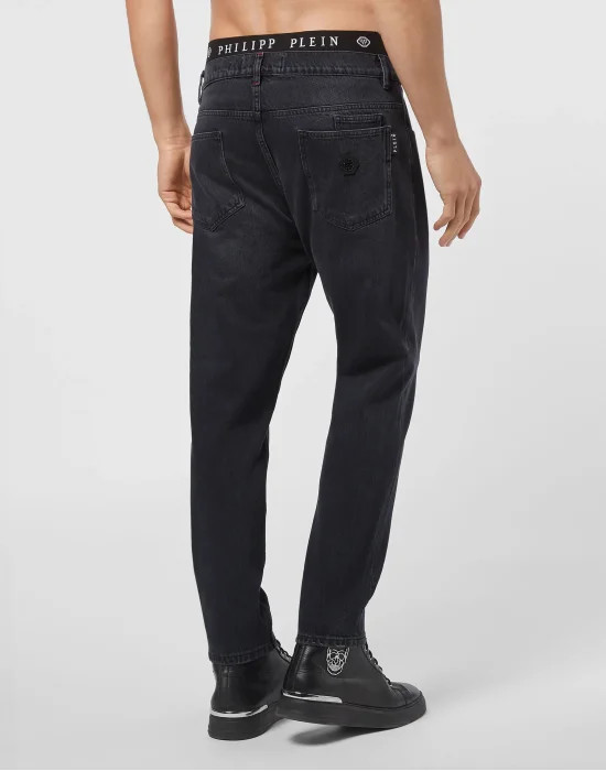 Denim Trousers Carrot Fit Iconic Plein