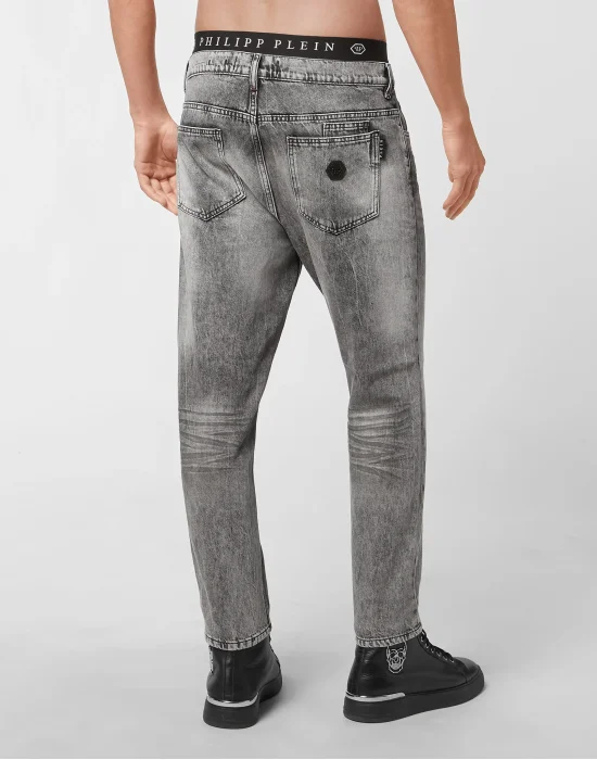 Denim Trousers Carrot Fit Iconic Plein